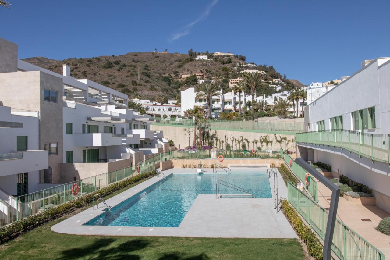 Precioso Apartamento Frente A La Playa Con Piscina Mojacar Exterior photo